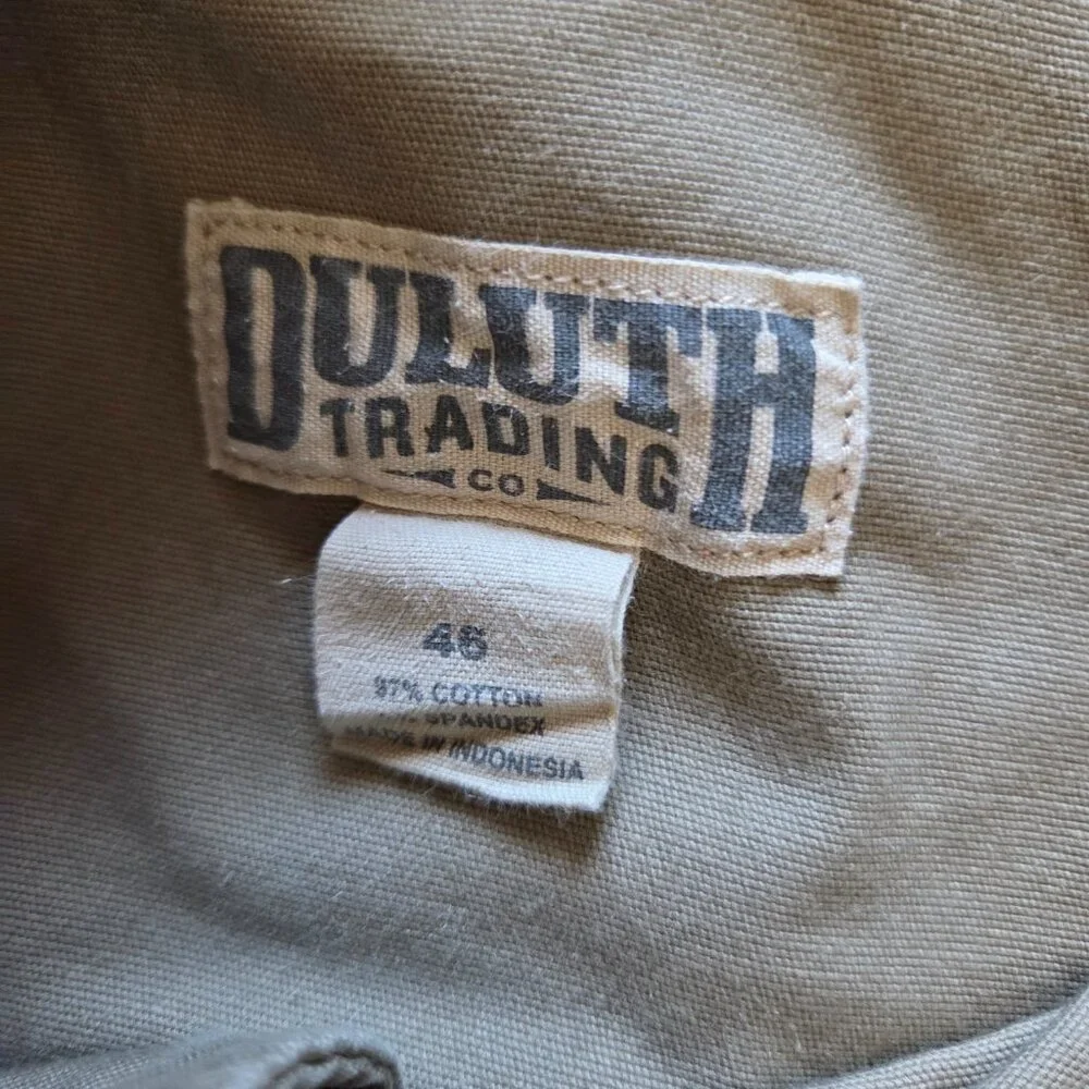 Duluth Trading Flex Fire Hose Shorts Mens 46 Canvas Work Utility 7 Inch Inseam - Picture 4 of 7